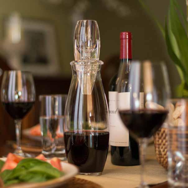 Essential Red Wine Aerator & Carafe Set Through the fusion of superior technology and timeless design, the Vinturi Reserve collection secures wine s new place as the focal point of any occasion.