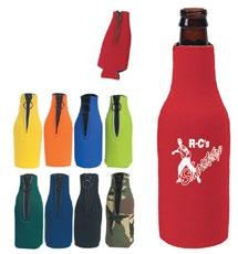Bottle Buddy Coozy Jersey Drink Insulator Budget Clear Soft Side Plastic Cups Offset Printed. Recyclable product. Made in USA.