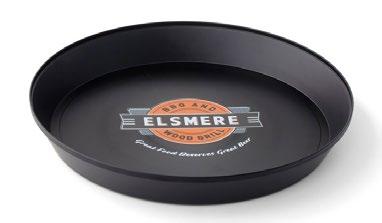 13 Round Serving Tray Item: 11300-152 Material: Styrene Plastic Item Size: 13 Lead Time: 10 Working Days 13 Round Serving Tray, Made in USA of rugged