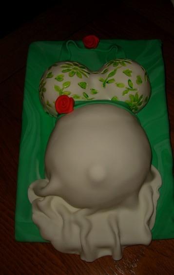 Pregnant Belly Cake Pictured: Pregnant Belly with sculpted