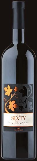 SIXTY Variety: A Cabernet Sauvignon based wine with a touch of Merlot, Shiraz and Refošk in the blend.