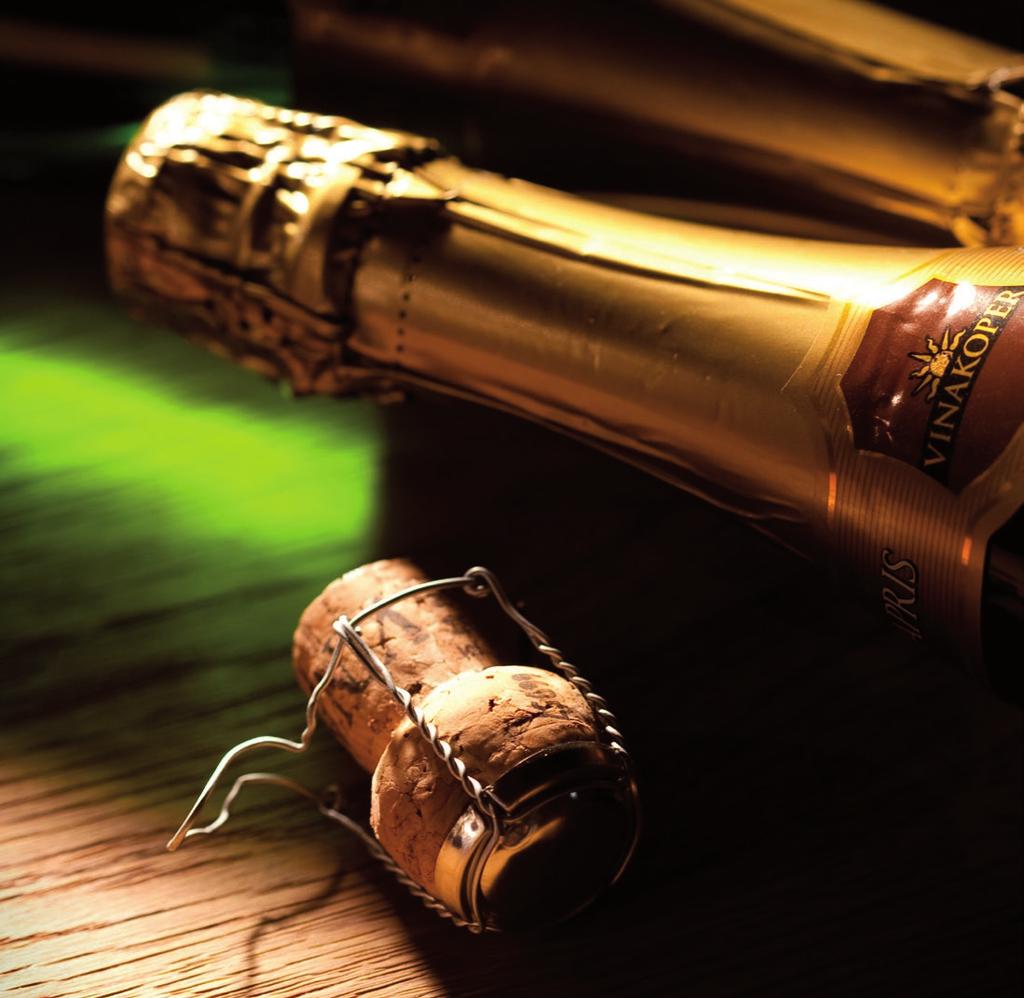 SPARKLING WINES The grape varieties of Slovenian Istria can be nicely complemented by little, playful bubbles. Let these sparkling wines work their magic and brighten up your special moments.