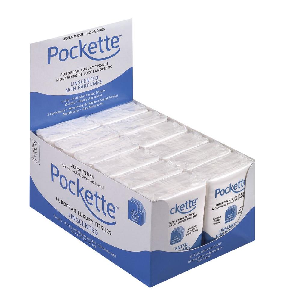 5 cm (H,W,D) Pockette 12-Pack Point of Purchase (POP) Displays Featuring a small footprint and pop-up header, you ll have plenty of room to stay stocked up on popular Pockette tissues!