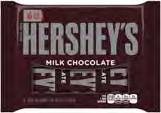 or larger) and ONE () HERSHEY S Milk Chocolate -pack (9. oz.