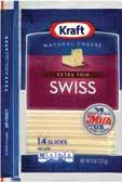29 Kraft Natural Sliced Cheese 7-8 Oz.