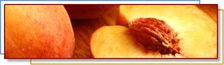 Fruit of the Month Peaches The peach is a member of the rose family. It was first cultivated in China and revered as a symbol of longevity.