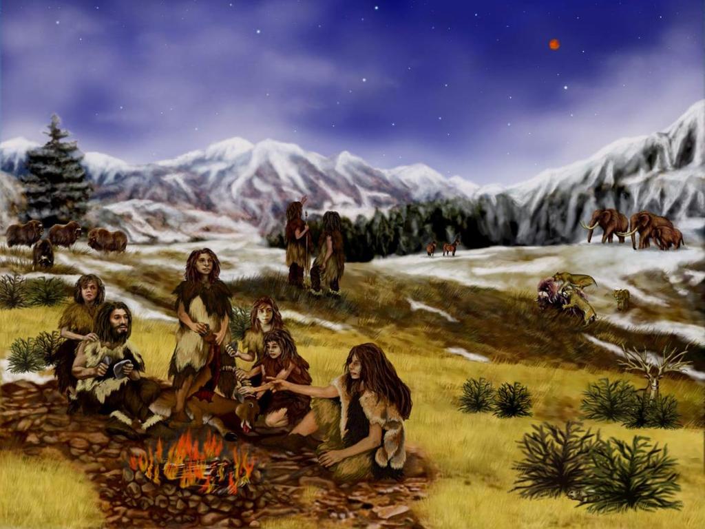HUNTERS AND GATHERERS Early American inhabitants hunted for their food and gathered resources to survive.
