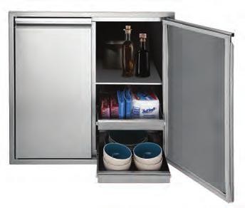 These dry, sealed storage cabinets ensure that contents are protected from the elements.