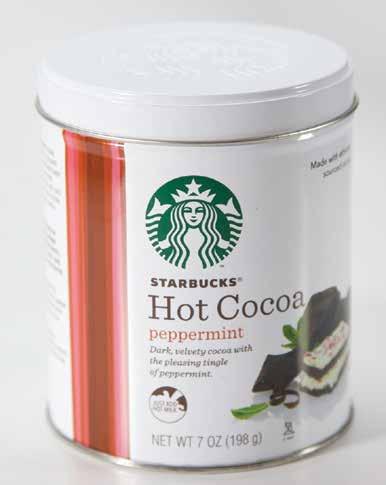 velvety cocoa with a pinch of cool peppermint. Net Wt. 7 oz. (198 g).