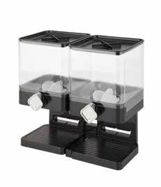HONEY-CAN-DO Zevro Dispensers Compact Edition Dispenser Single Canister (Black/Chrome) 48450 Size: 6.31 L x 6.375 W x 12.