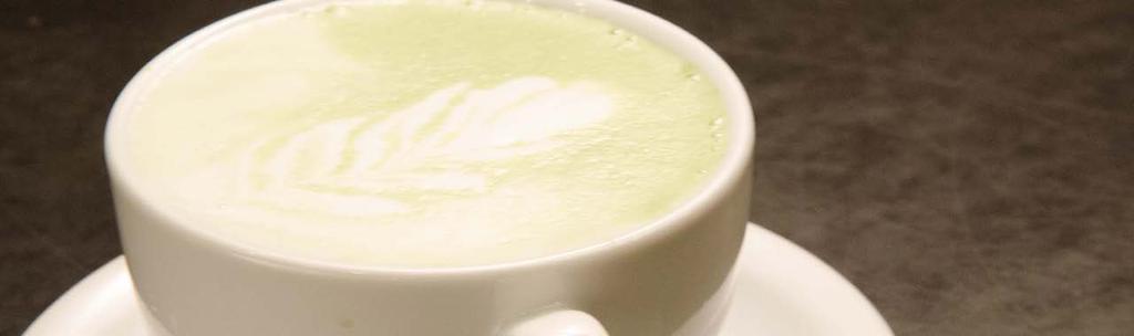 CHAPTER III > METHODS OF PRODUCTION > 2 OTHER HOT DRINKS > MATCHA GREEN TEA LATTE MATCHA GREEN TEA LATTE A Matcha Green Tea Latte is Matcha Green Tea steeped in steamed milk.