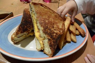 Meanwhile, my daughter had "the best grilled cheese in the world," and I have to say, it's true.