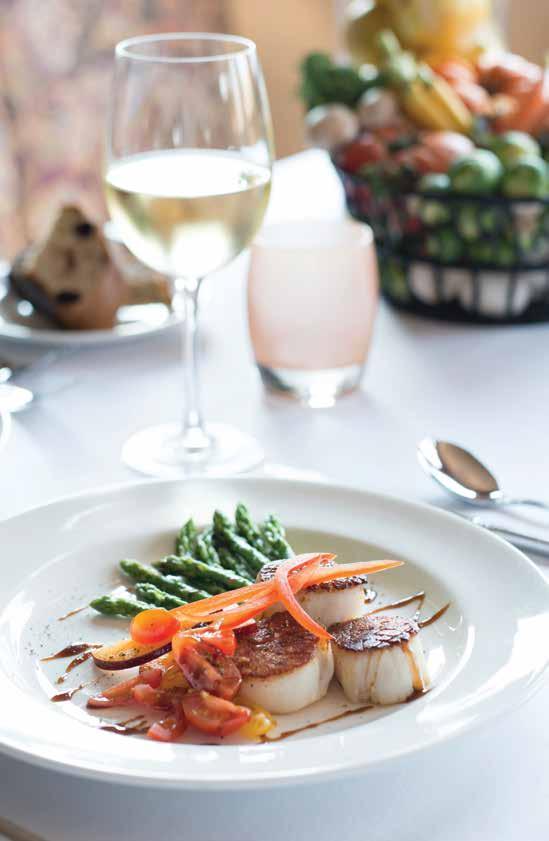Wining & Dining Onboard executive chefs handcraft every meal.