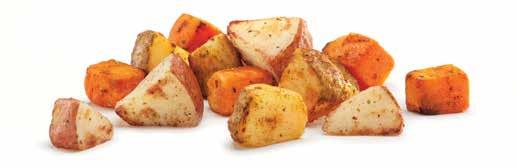 64 12 x 11 ROASTED SWEET POTATOES Unseasoned sweet potatoes, roasted to bring out natural sweetness 027058 6 /