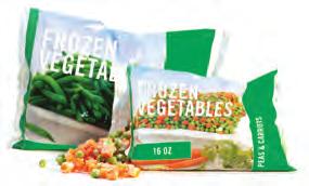 Vegetables Frozen, any brand with no added sugars, fats or oils (steam in bag is allowed) Examples: Asparagus, Avocado, Black- Eyed Peas, Broccoli, Carrots, Cauliflower, Corn (whole kernel), Edamame