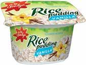 125 g Five grain cereals pudding, 6% fat, 200 g Oatmeal pudding, 6% fat, 200 g Semolina pudding with