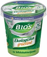 bifidobacterium, 25% fat, 350 g Sour cream for
