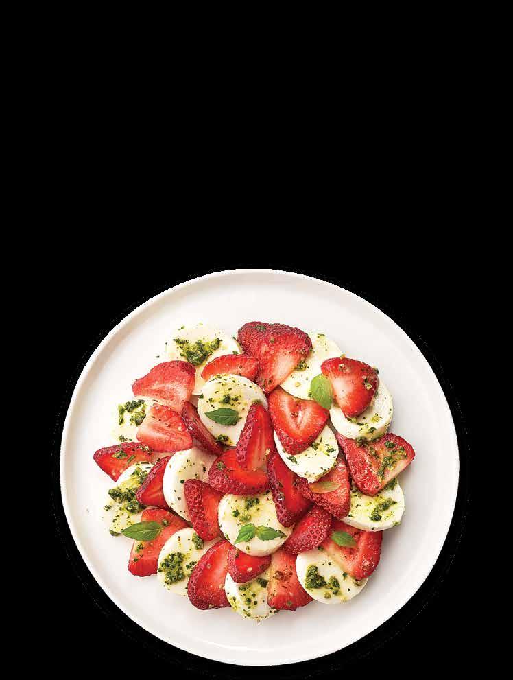 STRAWBERRY PESTO CAPRESE SALAD Recipe by Chef Neil Doherty Sysco Corporate 2 c Sysco Natural Strawberries, sliced (2105864) 5 oz