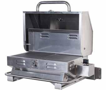 Westhaven High Hood Wall Mount Bracket* $349 Full high grade 304 stainless steel portable barbecue Double lined high hood design allows