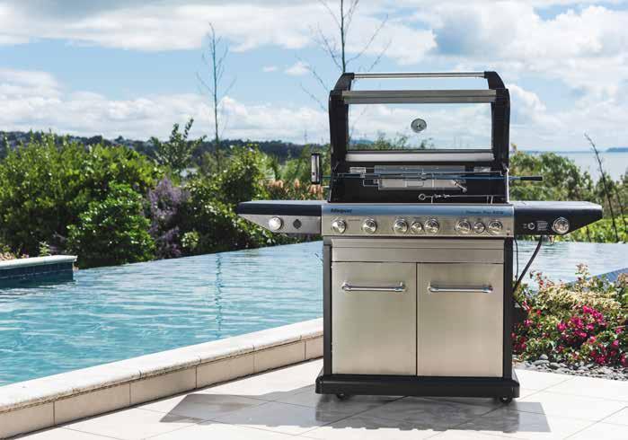 Entertainment Series Masport brings you this impressive range of Entertainment barbecues, where 304 stainless steel is blended fashionably with combinations of vitreous enamel and durable powder coat