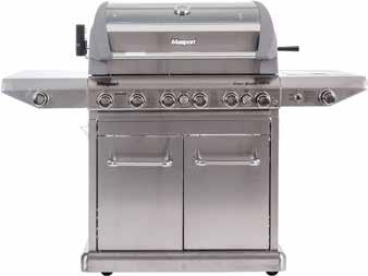 Grande Deluxe $1,899 6 premium 304 stainless steel burners with stainless steel flame tamers, and infrared rear burner Six burners improves heat distribution over full cooking surfaces Rear infrared