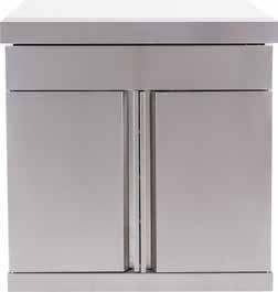 Finished in 304 stainless steel with an elegant white stone top The Masport Ambassador Twin Fridge Module has 2 independent fridge units with separate thermostats for improved cooling performance
