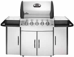 mirage charcoal grill features & benefits Double-lined, stainless steel, LIFT EASE roll top lid for
