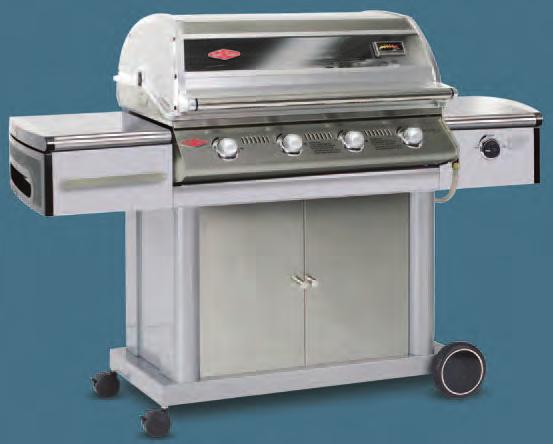 A stainless steel barbecue frame, lid and roasting hood will ensure good times and great tastes.