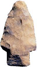 Paleo-Indians made spear points for hunting by flaking pieces off stone.