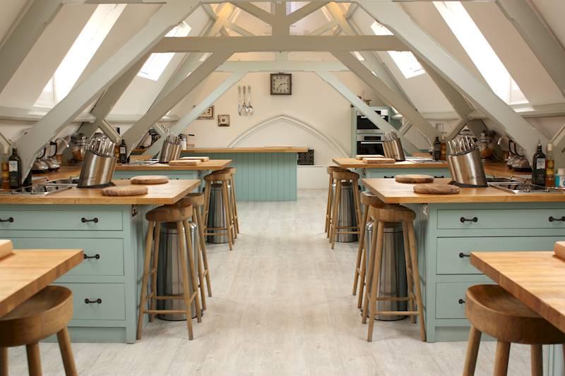 The Michel Roux JR Cooking School Cactus Kitchen Tucked under the eaves of a former chapel in South West London, The Michel Roux Jr Cookery School at Cactus Kitchens is a short distance from where