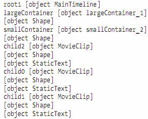 những mã được thêm vào: function showchildren(dispobj:displayobject, indentlevel:number): void { for (var i:int = 0; i < dispobj.numchildren; i++) { var obj:displayobject = dispobj.