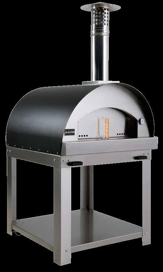 Plus, the optional stand on our larger model means you are ready to go straight away, (wheels allow relocating the oven).