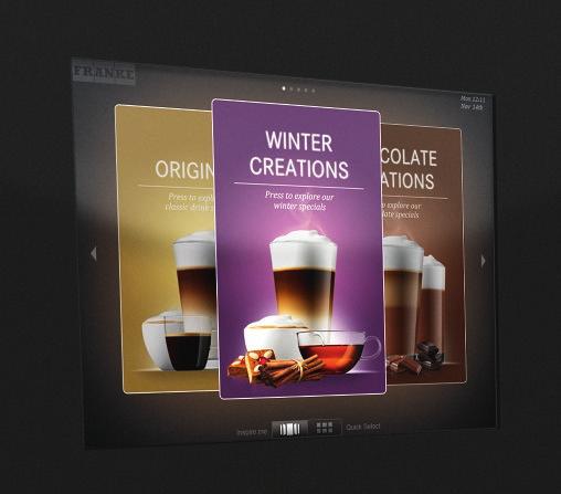 The eight-inch color touchscreen with crystal clear resolution is the perfect interface for you and your guests. Intuitive menu prompts result in straightforward, efficient operation.