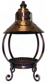 25"H Copper Lantern Flameless CA75 5.