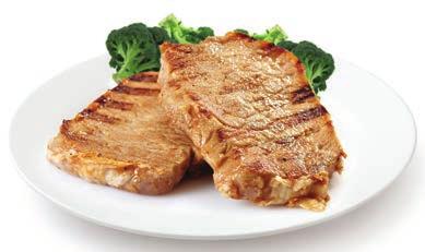 Fresh Meat Fresh, Natural Pork Sirloin Chops USDA Choice, Beef Round Top Round Steak ()