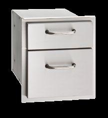 DOUBLE DRAWER MODEL: 16-15-DSSD CUT-OUT: 15 ¾ x 14 ½ x 20 ½