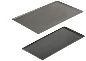 Rect. non-stick baking tray aluminium, oblique edges, thickness 1, mm 8161.40 Rectangular pastry tray 8161.60 Rectangular pastry tray 40 60 30 40 1 1 2 2 0,6 1,3 8161.