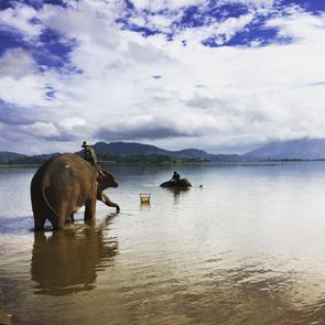 This is the second largest freshwater lake of Vietnam which is filled with silt from KrongAna