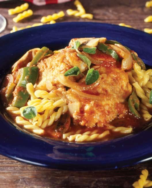 20 Frozen Chicken and Pasta 8 oz. dry gemelli or your favorite pasta 24 oz.
