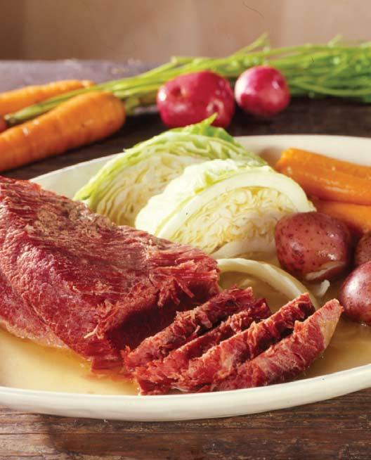 50 Corned Beef and Cabbage 4 lb. corned beef brisket 1 tbsp. pickling spice packet 2 cups water 12 oz.