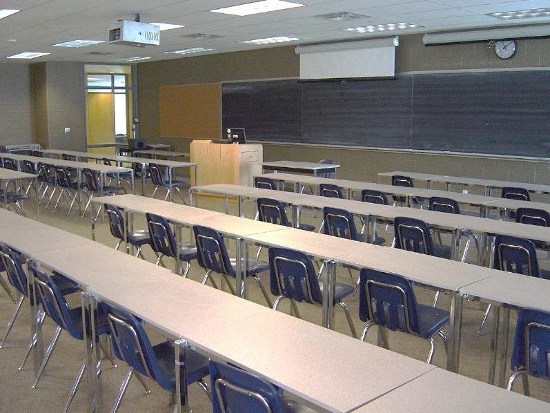 Classroom Style Seating Capacity 37 70 seats Style Classroom tables Quantity 15 Rate $255* per day Features: Flexible furniture