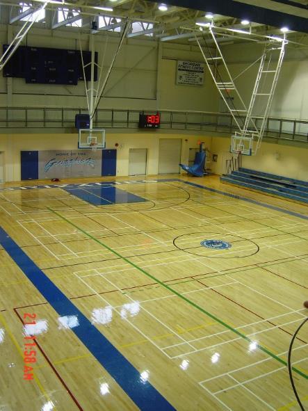 courts 147 metre indoor running track Fully equipped