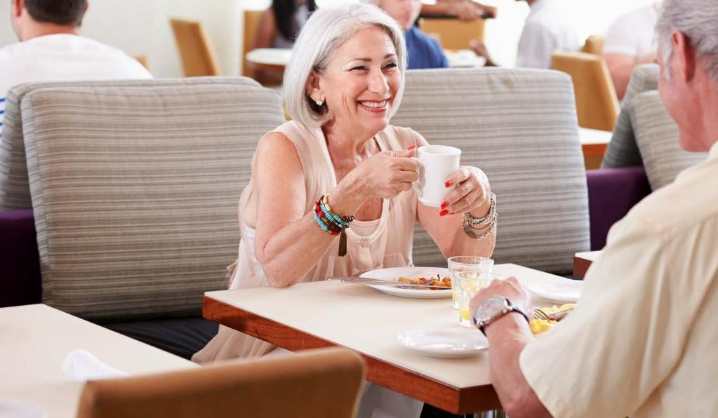 Breakfast Brief / boomers, individuals between the ages of 51 and 70, and matures, individuals older than 70, are entering new life stages, including retirement and senior living facilities.