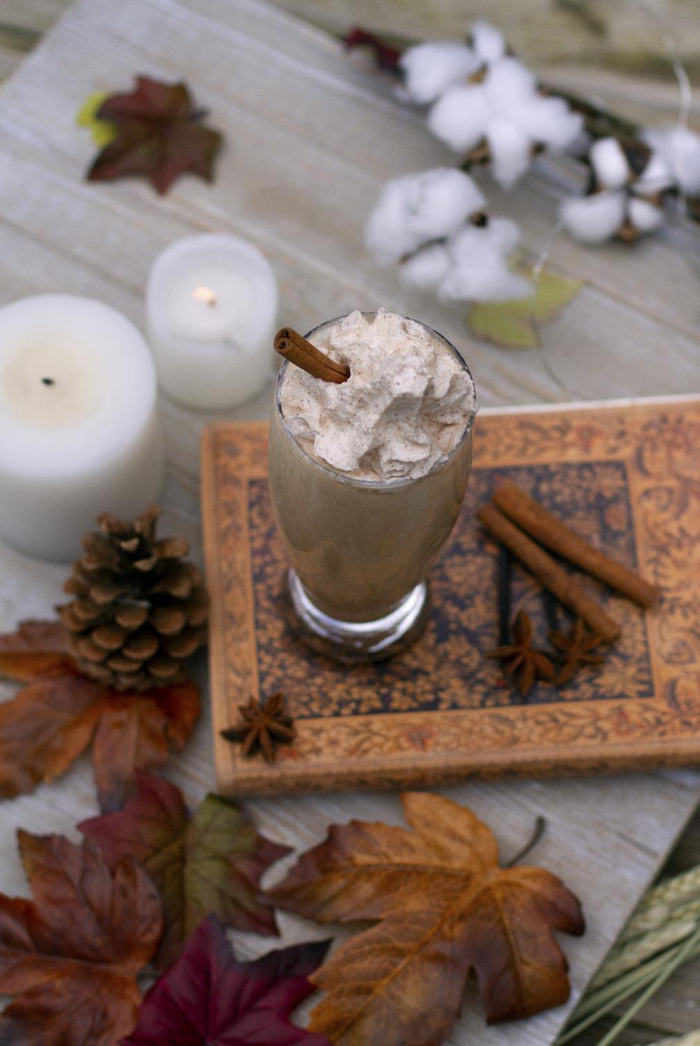 Sweet Bourbon Horchata Frappe This frappe is the perfect beverage for those wanting fall flavors, but not ready to give up their beloved cold drinks yet.
