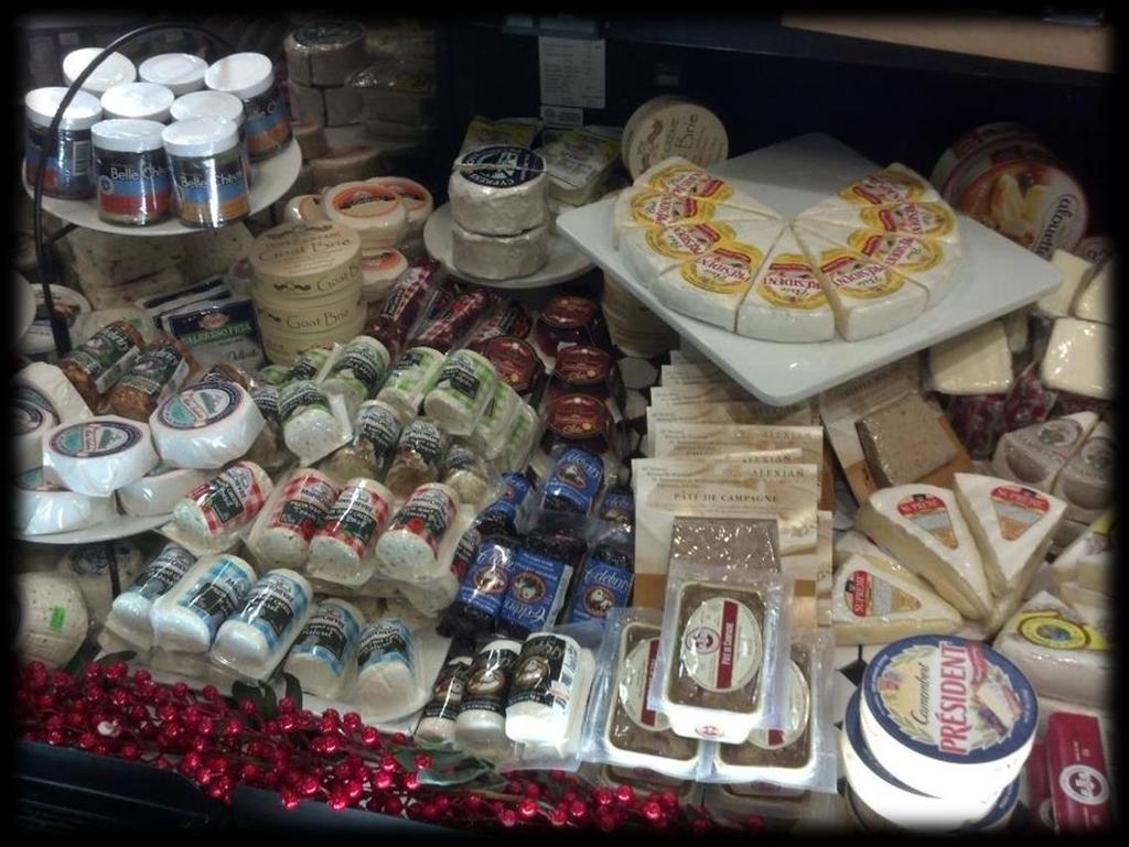Three main formats U.S. Retailers offer Specialty Cheese: 2.