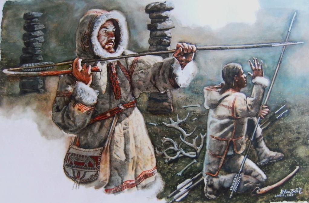 Modern human/upper paleolithic culture Magdalenian -spear thrower - atlatl appears Punch blade technique standardized blades for various usages