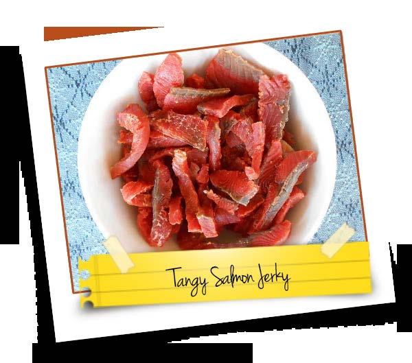 Tangy Salmon Jerky Smoked salmon is a favorite for the holidays, but if you don t have a smoker, and would love to make something similar, salmon jerky is easy to make and makes a great change from