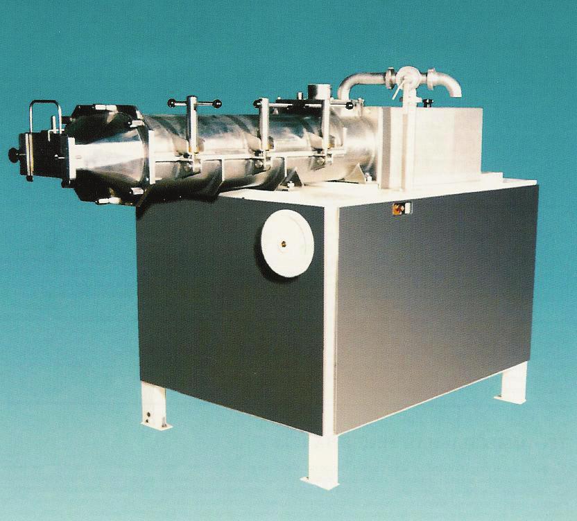 Modern continuous dough mixer with two mixing