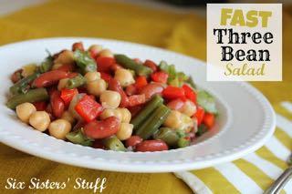 FAST THREE BEAN SALAD S I D E D I S H Serves: 6 Prep Time: 40 Minutes Cook Time: 1 (14.