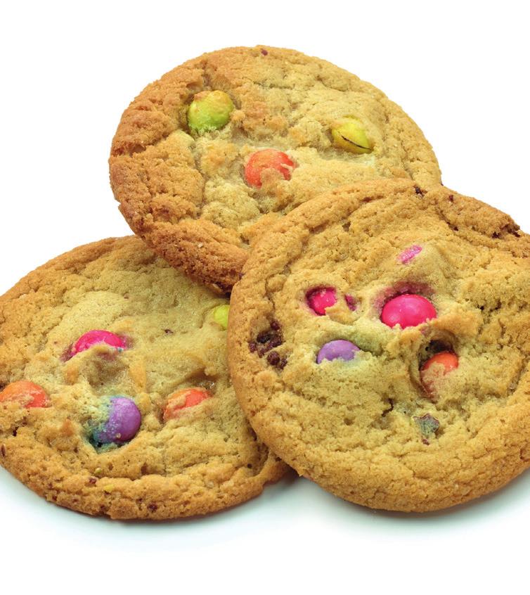 Funtime Rainbow Cookies A soft and chewy plain cookie with rainbow coloured